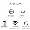 Vikye Portable WiFi Hotspot, 4G 150Mbps LTE 3000mAh Mobile Router with SIM Card Slot, for Travel Supports 10 WiFi Devices USB C Power, Black view 2