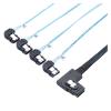 0.5M Internal MI NI S*A*S HD SFF-8087 Left Angle to 4 SATA 7P Left Angle Server Cable view 1