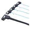 0.5M Internal MI NI S*A*S HD SFF-8087 Left Angle to 4 SATA 7P Left Angle Server Cable view 3