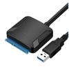 bodateng Cable USB 3.0 to SATA III Hard Drive Adapter Converter for 2.5" 3.5" SSD HDD Hard Drive Disk with Power Adapter(EU Plug) view 2