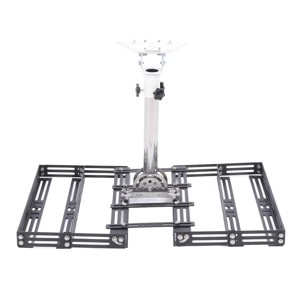 Rectangular Satellite Roof Mount Adjustable 360 Degree Rotatable 160 Degree Tilt Mini Standard Antenna Mounting Kit for Roof Antenna Stainless Steel