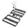 Rectangular Satellite Roof Mount Adjustable 360 Degree Rotatable 160 Degree Tilt Mini Standard Antenna Mounting Kit for Roof Antenna Stainless Steel view 2