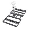 Rectangular Satellite Roof Mount Adjustable 360 Degree Rotatable 160 Degree Tilt Mini Standard Antenna Mounting Kit for Roof Antenna Stainless Steel view 4