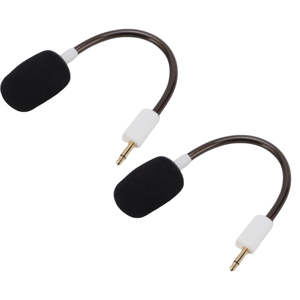 Denash Detachable Gaming Microphone for BlackShark V2,V2 Pro,V2 SE, 3.5mm Noise Cancelling Mic Replacement with Gold Plated Jack (White)