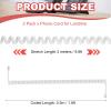 PATIKIL 2 Pack Phone Cord for Landline, 9.8 Feet(Coiled 1.6 Feet) RJ9/RJ10 4P4C Landline Handset Cord Universal Telephone Phone Cable for Telephone Handset Accessory, White view 2