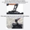 Ergonomic Camera Cage Top Handle Grip, Aluminum Alloy and Rosewood Construction, Detachable Slider, Cold Shoe Mount, 1/4 3/8 Inch Threads for Versatile Mounting, Lightweight and Po view 3