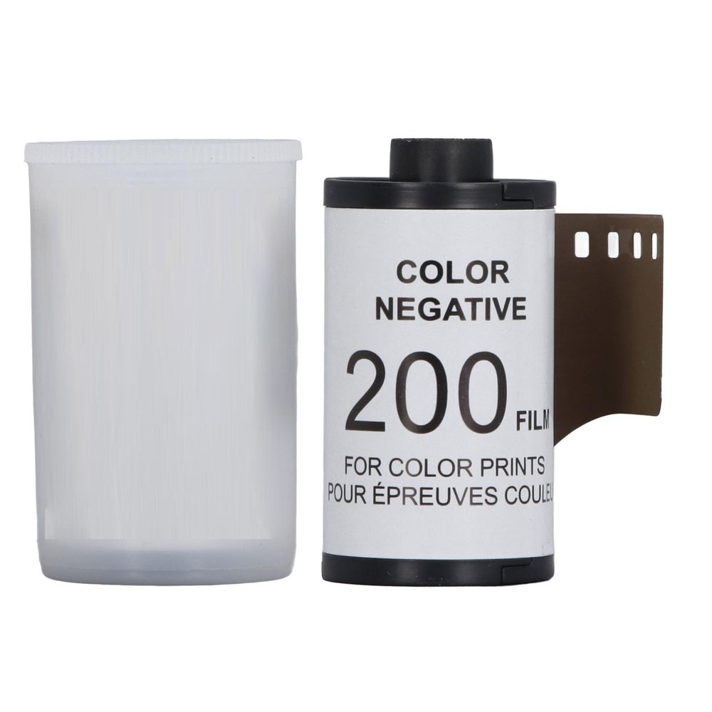 12 Sheets Camera Color Negative Film, High Clarity 200ISO CN200 for 135 Cameras, Fine Grain High Resolution, Durable Wear, Ideal for Low Light Conditions and Fast Action