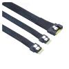 0.5M All Inclusive an ti Oblique Insertion SFF-8654 8i 74Pin PCI-E Ultraport Slimline 4.0 to 2X SFF-8654 4i Cable view 3