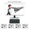 4 in 1 Out VGA Splitter Video Converter Switcher, HD 1920x1080 Resolution, Simple Installation, No Software Required, Ideal for Multiple Computers to Share One Display view 4