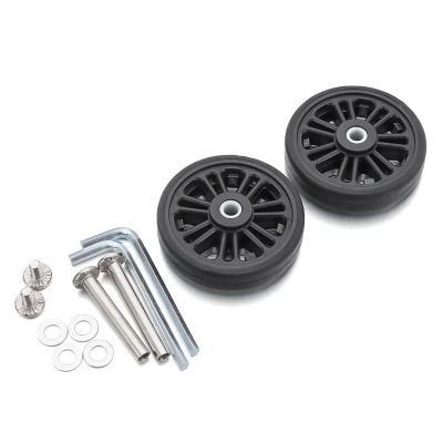 Luggage Replacement Wheels 4 Pairs Suitcase Replacement Wheel with Screw Travel Luggage Repair Accessories for Most of Wheels Rolling Luggages(49 x 14.5mm)