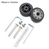 Luggage Replacement Wheels 4 Pairs Suitcase Replacement Wheel with Screw Travel Luggage Repair Accessories for Most of Wheels Rolling Luggages(49 x 14.5mm) view 2