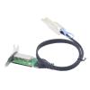 0.5M MI NI S*A*S External SFF-8088 Male to SFF-8088 Female 26Pin Extension Cable 50cm PCBA with Low Profile Bracket view 3