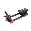 DSLR Camera Rail Riser Rig System with Base Kit, Shock Absorbing Mount, 15mm Dual Rod Support for Stable on Tripod view 2