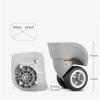 anfohz Luggage Replacement Wheels 2Pairs Repair Wheel For Password Box Trolley Case Universal Replacement Parts For Most Of Wheels Rolling Luggages(Gray,Large) view 2