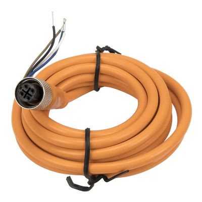 RZOMXWBX 1pc FSC12-FS-4 M12 2m PVC Cable Sensor Connector 4 pins Straight Female Head for M12 NPN PNP NO+NC Proximity Sensor Switch(Orange)