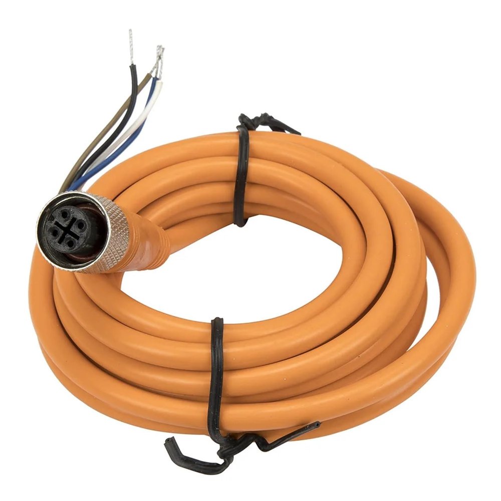 RZOMXWBX 1pc FSC12-FS-4 M12 2m PVC Cable Sensor Connector 4 pins Straight Female Head for M12 NPN PNP NO+NC Proximity Sensor Switch(Orange)