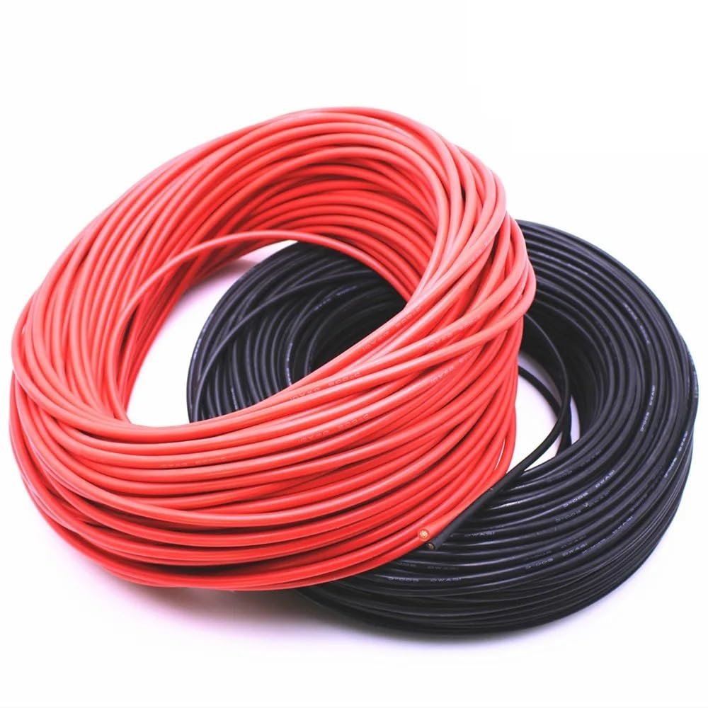10 Meters Silicone Cable 8 9 10 11 12 13 14 15 16 17 18 20 22AWG high Temperature Resistant Soft Silicone Wire(12 AWG 3.42mm)
