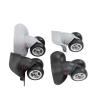 anfohz Luggage Replacement Wheels 4Pair Dual Roller Wheel Suitcase Replacement Caster Swivel Mute For Travelling Case For Most Of Wheels Rolling Luggages(Black,Small) view 1