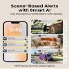 Anlapus 4 x C281 3MP 2K Security WiFi Camera Outdoor, 360 Pan/Tilt Wired Security Camera, AI Detect, Auto Track, Color Night Vision, 2-Way Talk, 2.4/5GHz, Light Siren Alarm, Cloud/Memory Card Storage view 3