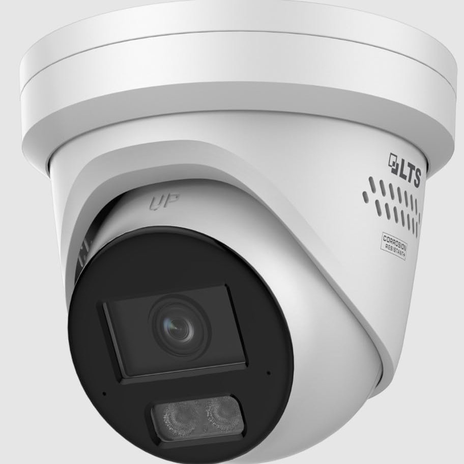 CMIP3CD42WI-28LAISP 4MP AI Color 24/7 Fixed Turret Security Camera, 2.8mm Lens, F1.0 Super Aperture, Built-in Siren and Strobe Light, Smart H.265+, True WDR 130dB, Human/Vehicle Detection
