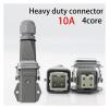 Heavy-duty connector 4(3+1)10A 250V HA-004-3 aviation horizontal hot channel aviation view 3