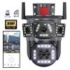 LNBBEQ 8MP PTZ WiFi 4K Dual Lens Screen Camera Outdoor Three Screens Protection Motion Detection Outdoor IP CCTV Survalance Cameras - H.265 Surveillance Camera(EU Plug,8MP K3W No Card) view 3