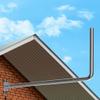 Long Wall Antenna Mount - Lenght Adjustable Long Eave Antenna Mast Pole Mounting Bracket Kits with 90 Elbows, Extend Pipes, Fixing Screws, for Outdoor TV Antennas, Starlink WiFi Extender (Silver) view 1