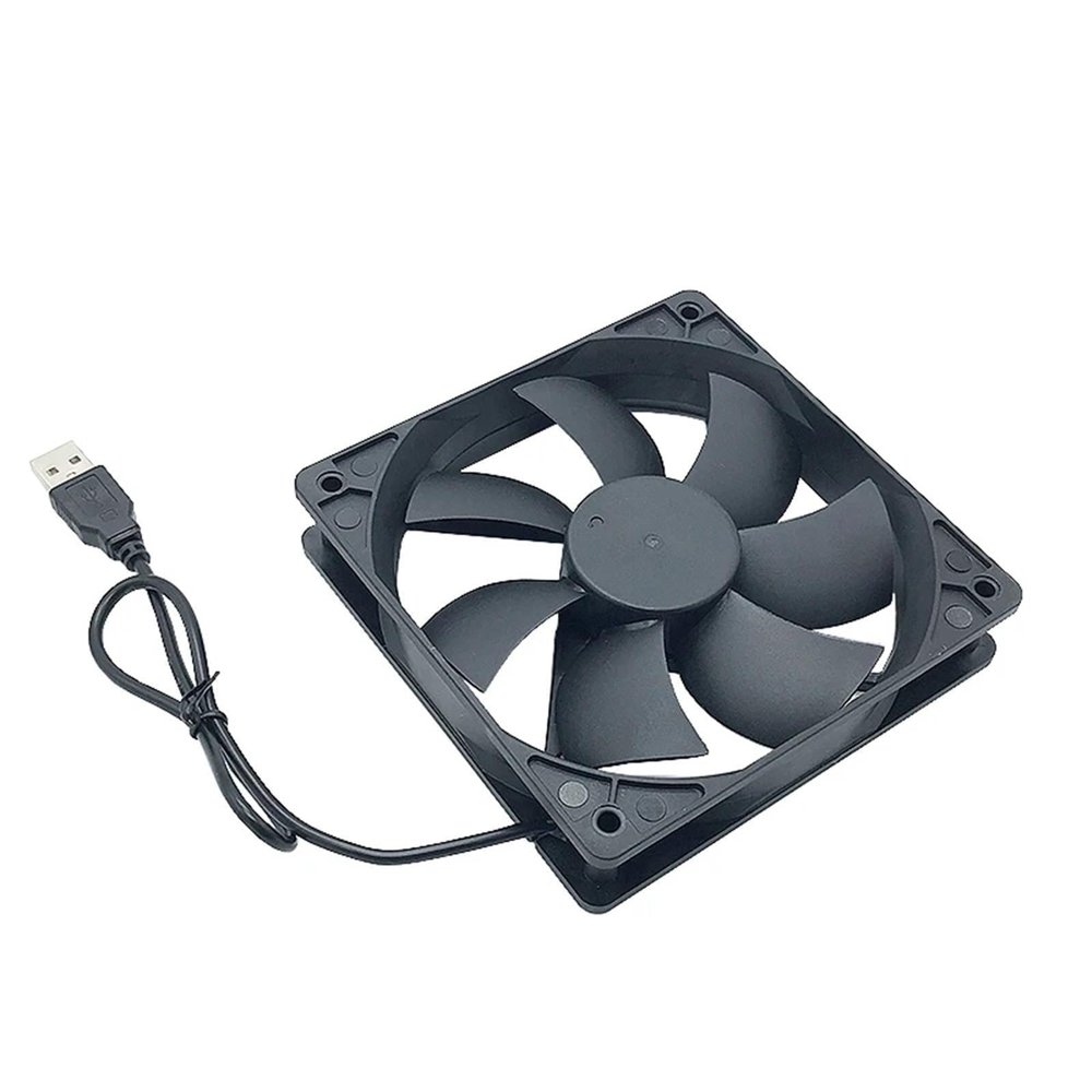 1pc 120mmx120mmx25mm 80mmx80mmx25mm 12Volt Fluid Bearing USB Exhaust Cooling Fan(12 CM_NO RGB)