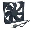 1pc 120mmx120mmx25mm 80mmx80mmx25mm 12Volt Fluid Bearing USB Exhaust Cooling Fan(12 CM_NO RGB) view 4