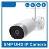 LNBBEQ 5MP IP Camera WiFi Audio Outdoor H.265 Metal Bullet CCTV Security Camera 4MP Color Night Vision Camera(US Plug,3MP NO SD Card) view 2