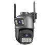 LNBBEQ 15MP 8K 10X Zoom IP Camera Dual Lens Dual Screens 5G WiFi Surveillance Camera Outdoor Street Security(AU Plug,10MP Add 128G Card) view 1