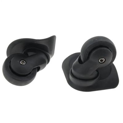anfohz Luggage Replacement Wheels 1 Pair Universal Silent Wheel Repair Accessories Suitcase Replacement Caster For Most Of Wheels Rolling Luggages(Black,Small)