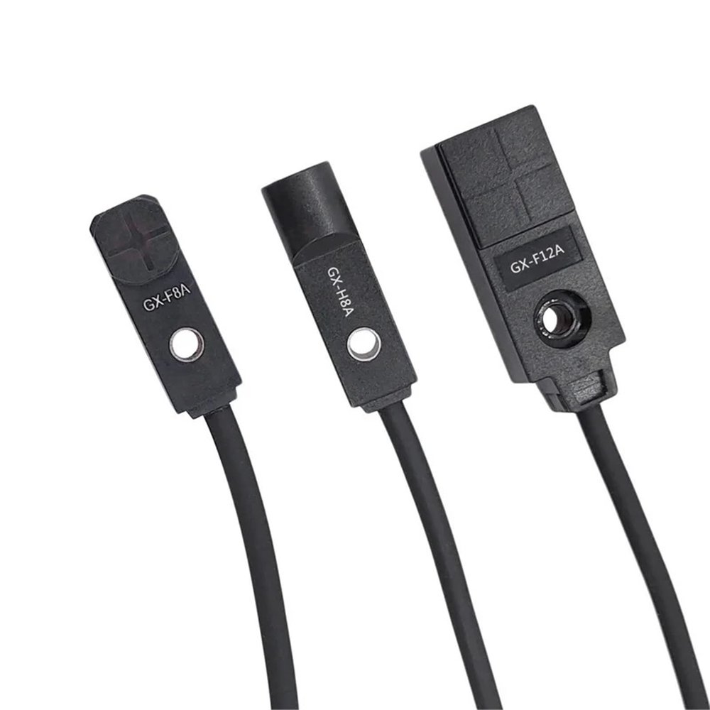 1pc Mini Inductive Sensor NPN 3-Wire Square Proximity Switch with 1m Cable GX-F8 GX-H8 GX-F12 Normally Colsed Normally Open(GX-F8B)