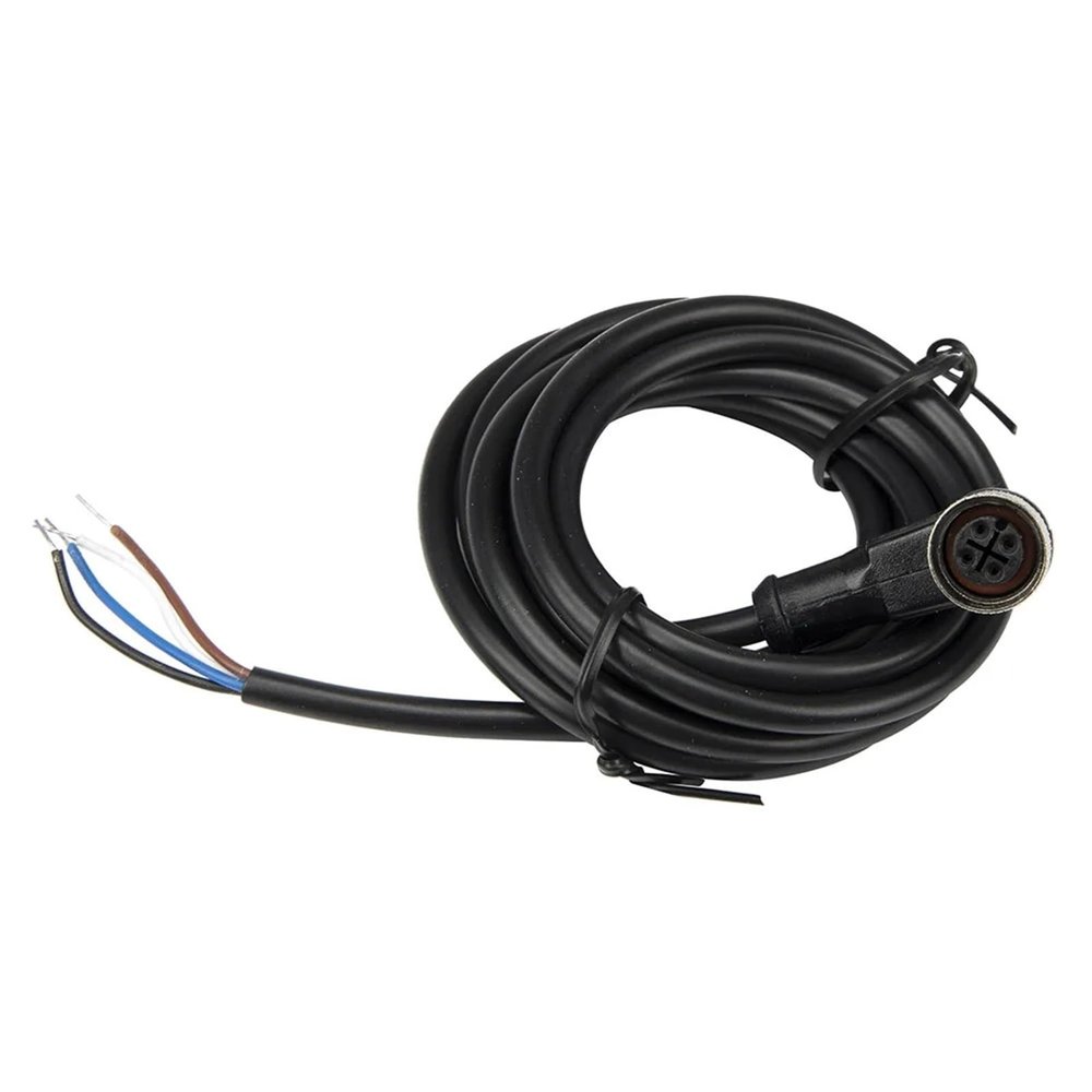 1pc FSC12-FB-4 M12 2m PVC Cable Sensor Connector 4 pins Bend Female Head for M12 NPN PNP NO+NC Proximity Sensor Switch(Black)