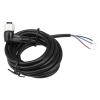 1pc FSC12-FB-4 M12 2m PVC Cable Sensor Connector 4 pins Bend Female Head for M12 NPN PNP NO+NC Proximity Sensor Switch(Black) view 2
