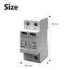 1pc Power Surge Protector Arrester Low Voltage Household 2-Pole Surge Voltage Protection 500V 800V 1000V(DC500V 20-40KA) view 3