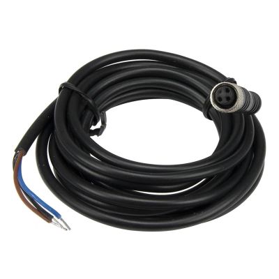RZOMXWBX 1pc FSC8-FS-3 M8 2m PVC Cable Sensor Connector 3pins Straight Female Head for M8 NPN PNP Proximity Sensor Switch(Black)