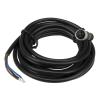 RZOMXWBX 1pc FSC8-FS-3 M8 2m PVC Cable Sensor Connector 3pins Straight Female Head for M8 NPN PNP Proximity Sensor Switch(Black) view 1