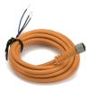 RZOMXWBX 1pc FSC8-FS-3 M8 2m PVC Cable Sensor Connector 3pins Straight Female Head for M8 NPN PNP Proximity Sensor Switch(Black) view 4