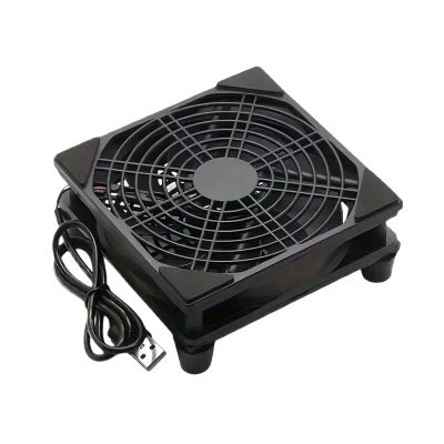 1pc 120mm 240mm Fan Router Cooling Fan DIY pc Cooler Box tv Wireless Silent 5v Power USB 12cm with Screws Protective(1)