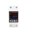 1pc Rail overvoltage and undervoltage Protector 220VAC Digital Display Voltage and Current kWh view 1