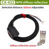1pc Switch with red LED Sensor, CX-441, CX-421, 481 PNP, Diffusion Type, Proximity Switch with Reflector Plate(CX-422) view 2