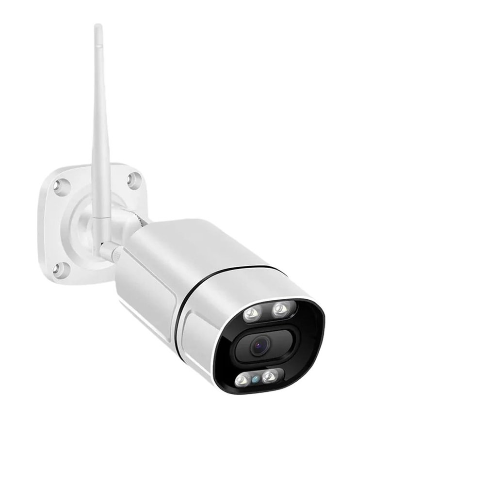 LNBBEQ 5MP WiFi IP Camera Outdoor CCTV Bullet Security Camera Ai Human Detect HD Color IR Night Vision Audio Surveillance(US Plug,5MP NO Card)