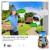 LNBBEQ 5MP WiFi IP Camera Outdoor CCTV Bullet Security Camera Ai Human Detect HD Color IR Night Vision Audio Surveillance(US Plug,5MP NO Card) view 3