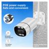 LNBBEQ 5MP WiFi IP Camera Outdoor CCTV Bullet Security Camera Ai Human Detect HD Color IR Night Vision Audio Surveillance(US Plug,5MP NO Card) view 4