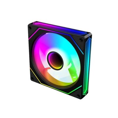 1PCS 12CM Computer Case Fan, ARGB Cooling Fan(Regular Black)