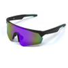 Smart Cycling Glasses for Men & Women  Bluetooth Sunglasses with UV400 Protection, Open-Ear Speakers, Built-in Mic  Sports Running, Cycling, Outdoor Glasses 02 black frame geen lens view 1