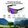 Smart Cycling Glasses for Men & Women  Bluetooth Sunglasses with UV400 Protection, Open-Ear Speakers, Built-in Mic  Sports Running, Cycling, Outdoor Glasses 02 black frame geen lens view 3