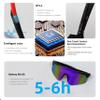 Smart Cycling Glasses for Men & Women  Bluetooth Sunglasses with UV400 Protection, Open-Ear Speakers, Built-in Mic  Sports Running, Cycling, Outdoor Glasses 02 black frame geen lens view 4