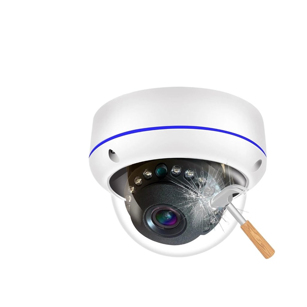 LNBBEQ H265+ 5MP Metal Dome POE IP Camera Audio Record CCTV Camera 3mp Vandalproof IP66 Outdoor Home Security VideoFace Detection(3.0MP Metal POE CAM)